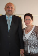 Hans-Werner Schrepel zusammen mit seiner Frau Sabina.